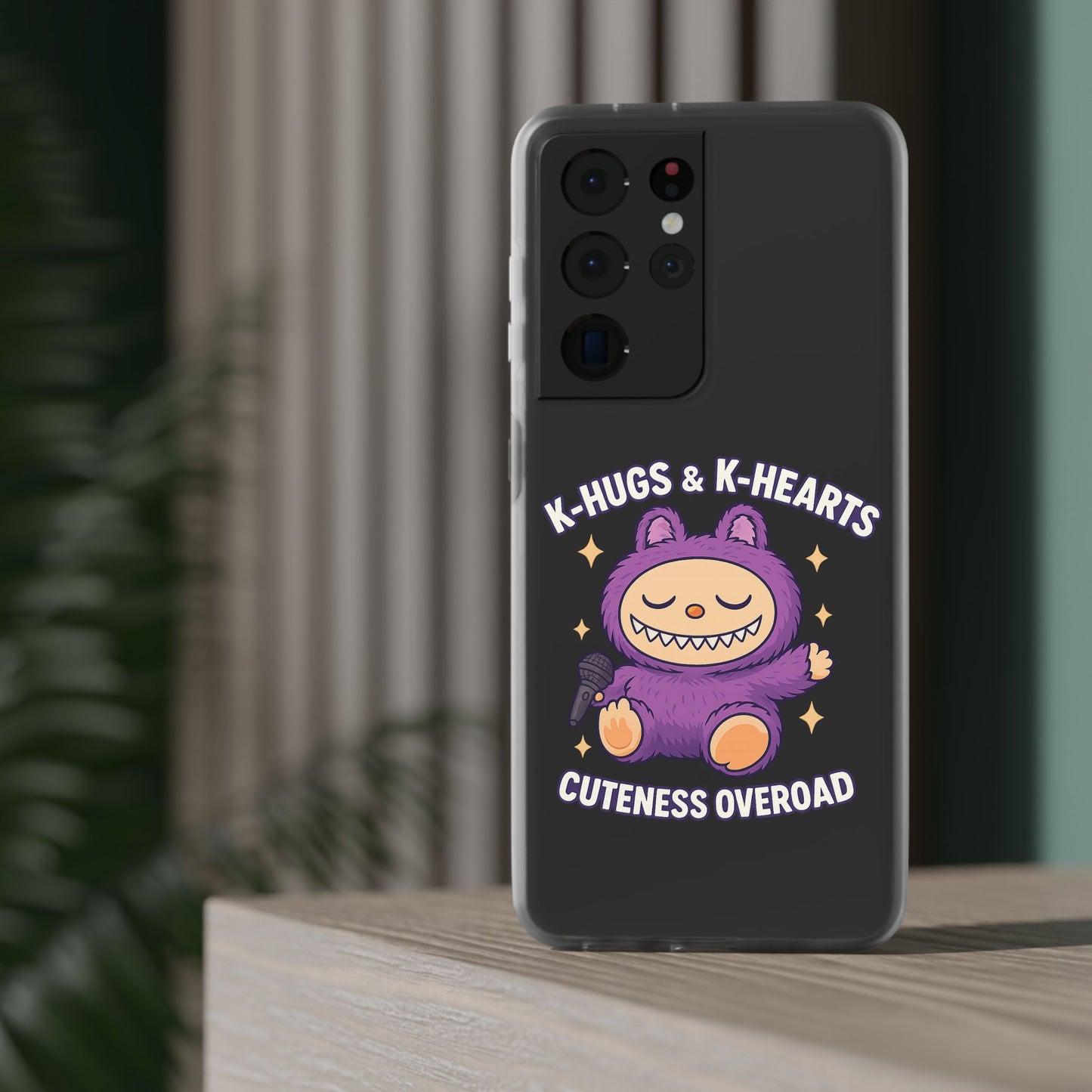 Cute K-Hugs & K-Hearts Flexi Case, Adorable Phone Case, Gift for Kids, Fun Gift, Cute Accessories, Kawaii Style Case