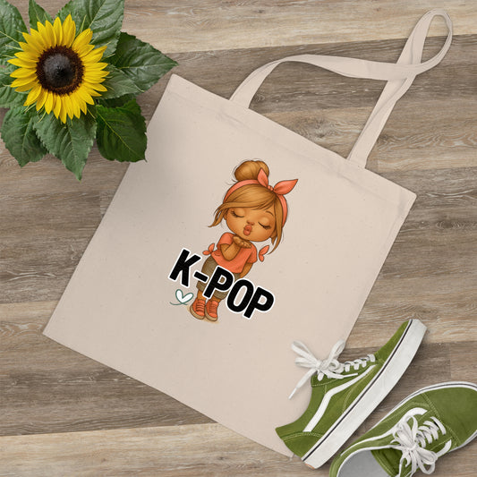 K-Pop Enthusiast Tote Bag, Fans Gift, Music Lover Bag, K-Pop Merchandise, Eco-Friendly Shopping Bag