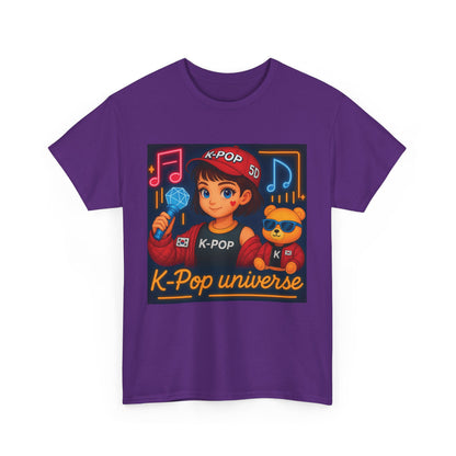 K-Pop Universe "Good Vibes Only" Graphic T-Shirt, Unisex Cotton Tee, Music Lover Gift, Concert Wear, Casual Style