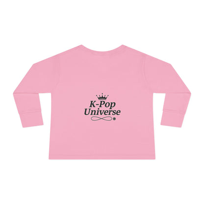 Toddler K-Pop Universe Tee, Cute Kids Shirt, Long Sleeve Top for BTS Fans, Perfect for Birthdays, Gift for Little Ones