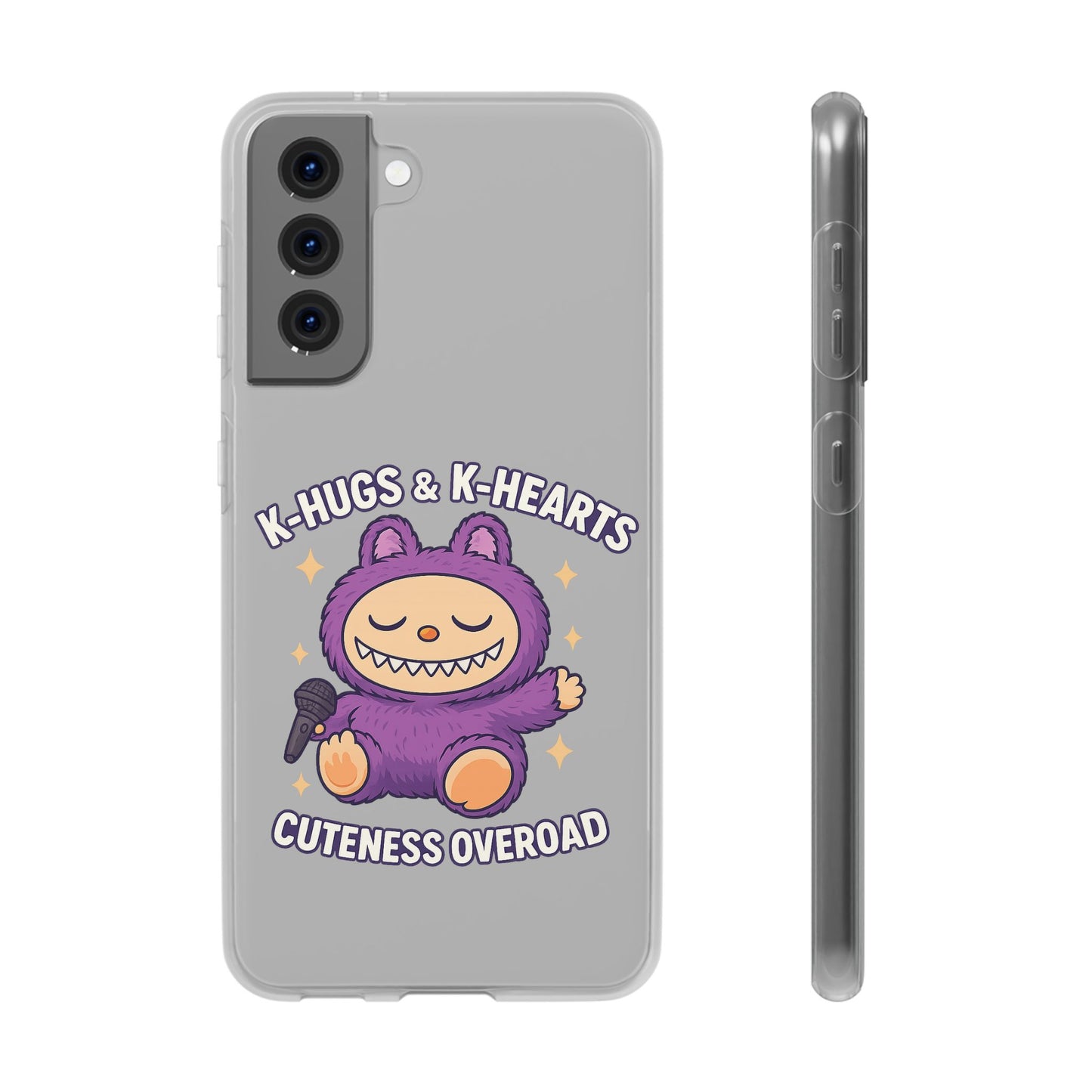 Cute K-Hugs & K-Hearts Flexi Case, Adorable Phone Case, Gift for Kids, Fun Gift, Cute Accessories, Kawaii Style Case