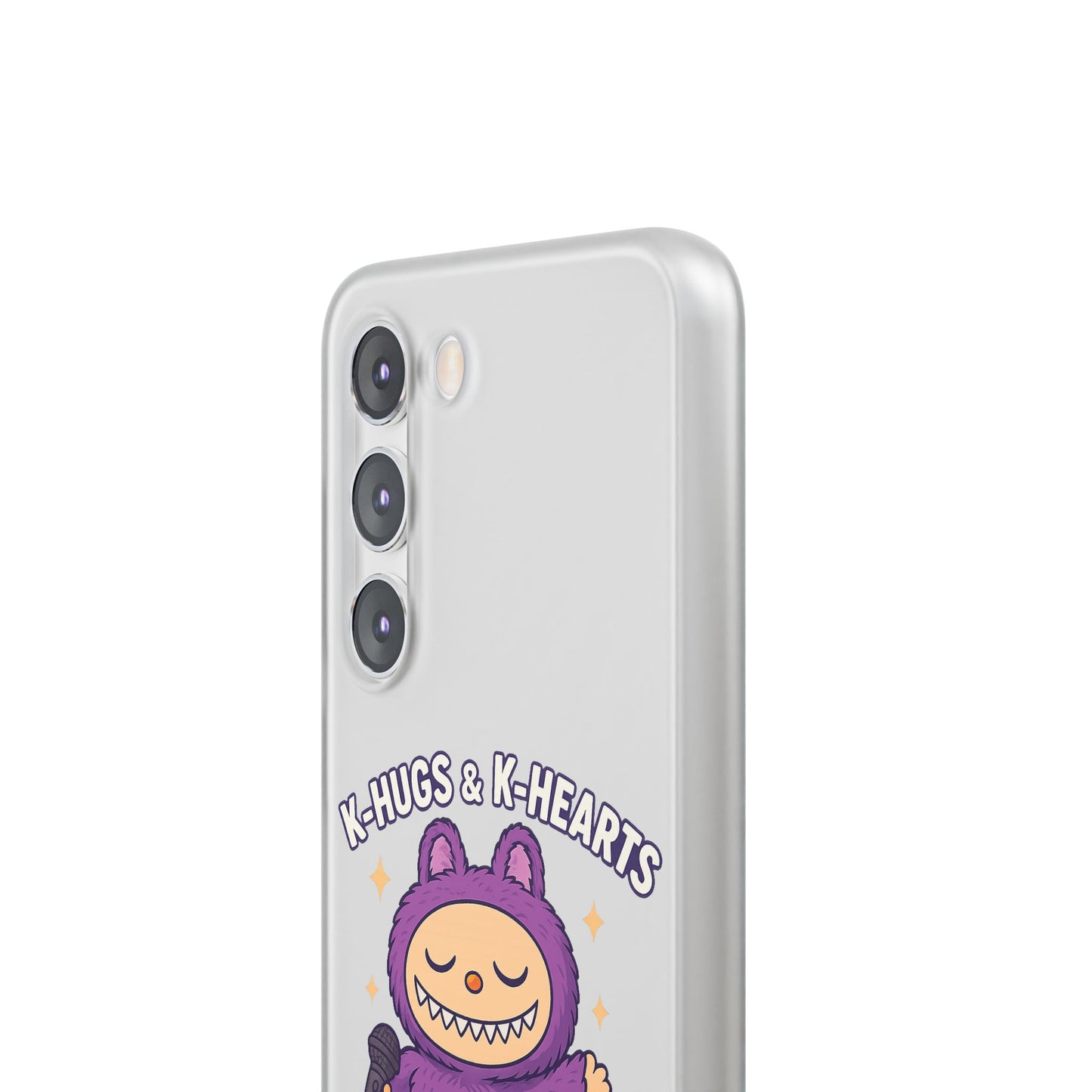 Cute K-Hugs & K-Hearts Flexi Case, Adorable Phone Case, Gift for Kids, Fun Gift, Cute Accessories, Kawaii Style Case