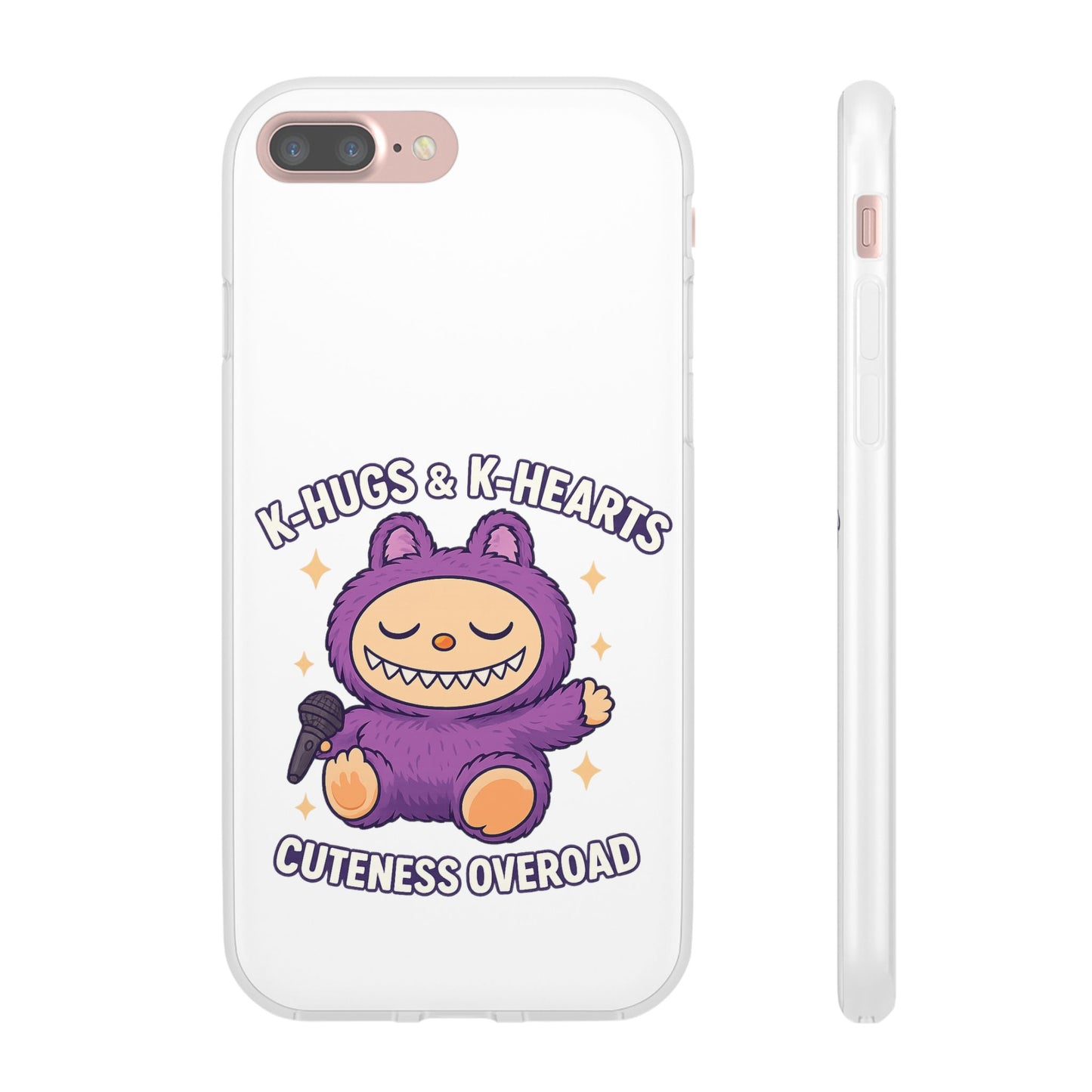 Cute K-Hugs & K-Hearts Flexi Case, Adorable Phone Case, Gift for Kids, Fun Gift, Cute Accessories, Kawaii Style Case