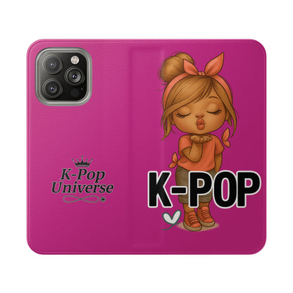 K-Pop Flip Case for Fans, Cute K-Pop Merchandise, Stylish Phone Cover, Ideal for Gifts, Birthday, Concerts, and Celebrations