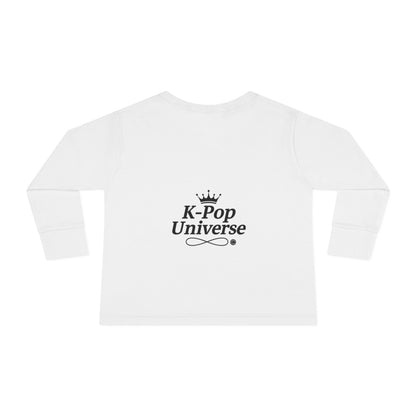 Toddler K-Pop Universe Tee, Cute Kids Shirt, Long Sleeve Top for BTS Fans, Perfect for Birthdays, Gift for Little Ones