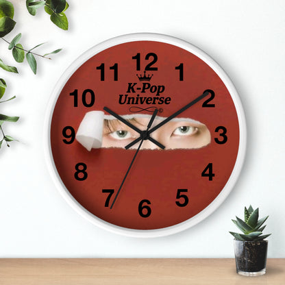 K-Pop Themed Wall Clock, Unique Home Decor, Gift for Fans, Music Room Essential, Stylish Timepiece
