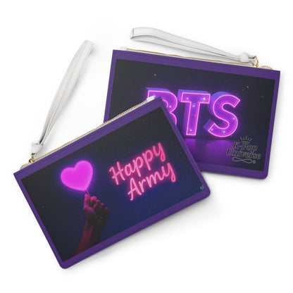 BTS Inspired Clutch Bag, Perfect Gift for Fans, Trendy Accessory for Concerts and Outings, Stylish Makeup Bag, Festival Clutch