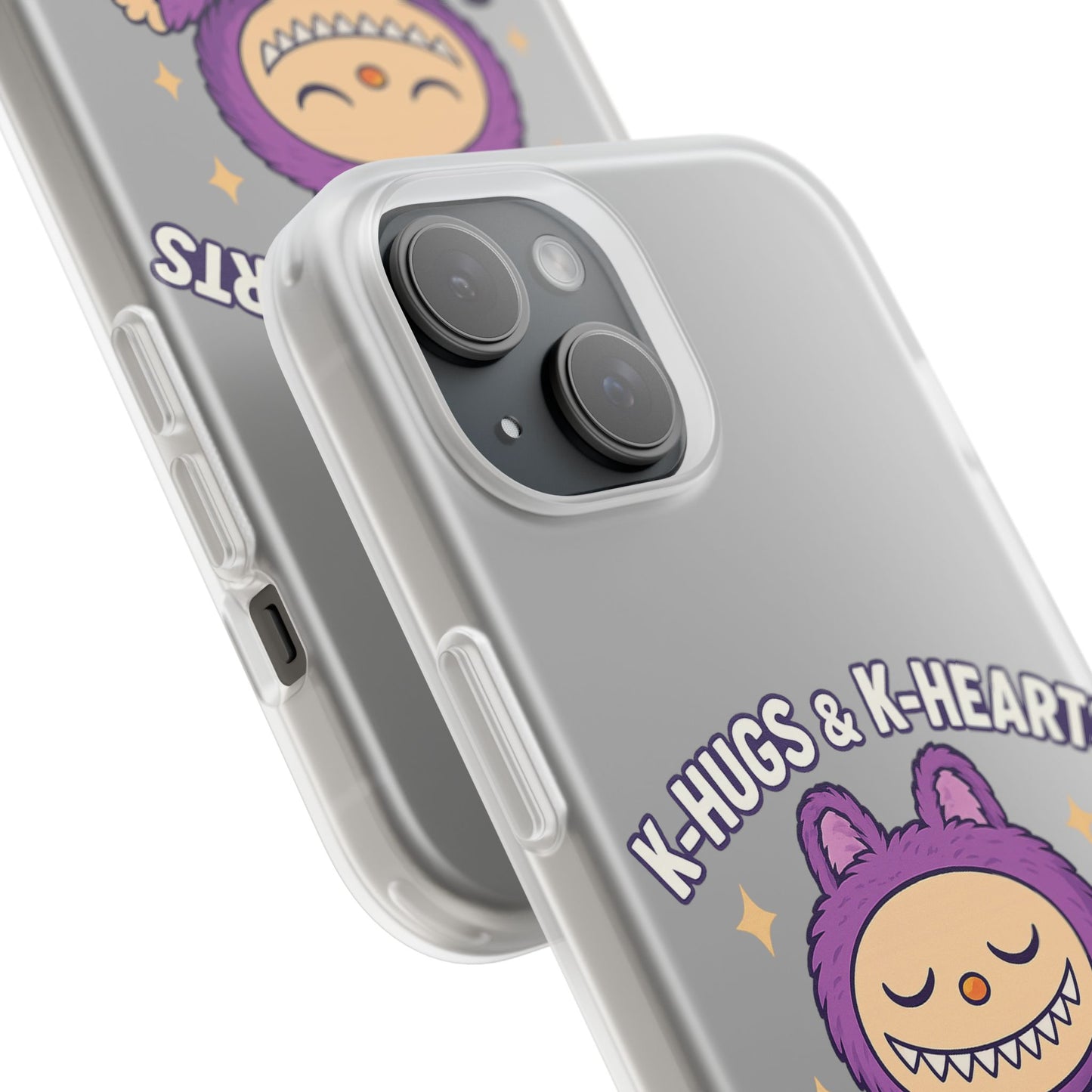 Cute K-Hugs & K-Hearts Flexi Case, Adorable Phone Case, Gift for Kids, Fun Gift, Cute Accessories, Kawaii Style Case