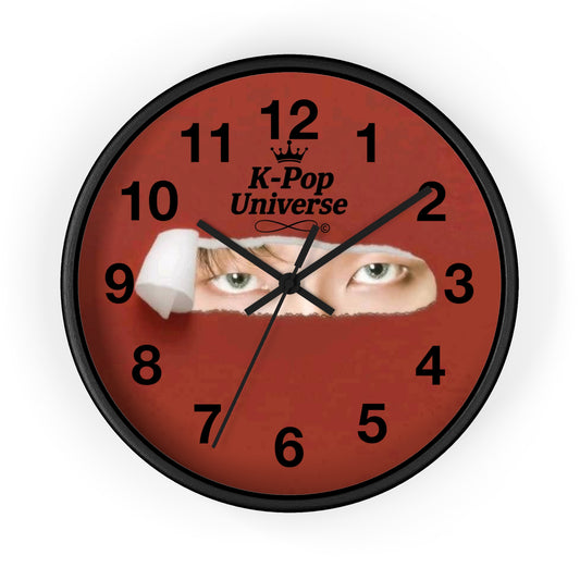 K-Pop Themed Wall Clock, Unique Home Decor, Gift for Fans, Music Room Essential, Stylish Timepiece