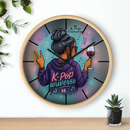 K-Pop Universe Wall Clock, Stylish Home Decor, Music Lover Gift, K-Pop Fan Accessory, Unique Wall Art, Trendy Timepiece