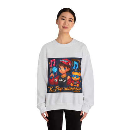 K-Pop Universe Sweatshirt, Cozy Unisex Crewneck for Fans, Perfect for Gifting, Concerts, and Everyday Wear