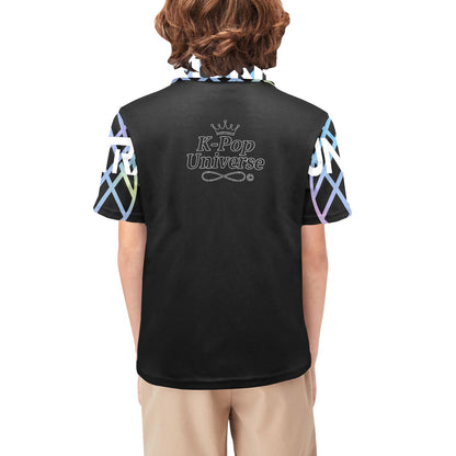 Big Boys' Polo Shirt T55, k-pop demon hunters, Huntrax