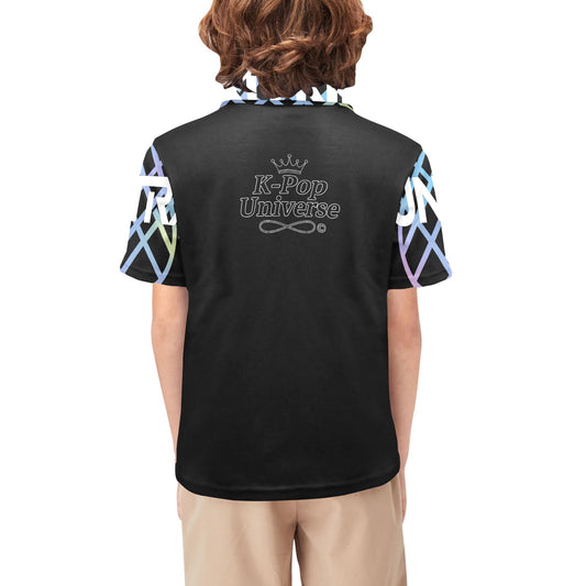 Big Boys' Polo Shirt T55, k-pop demon hunters, Huntrax