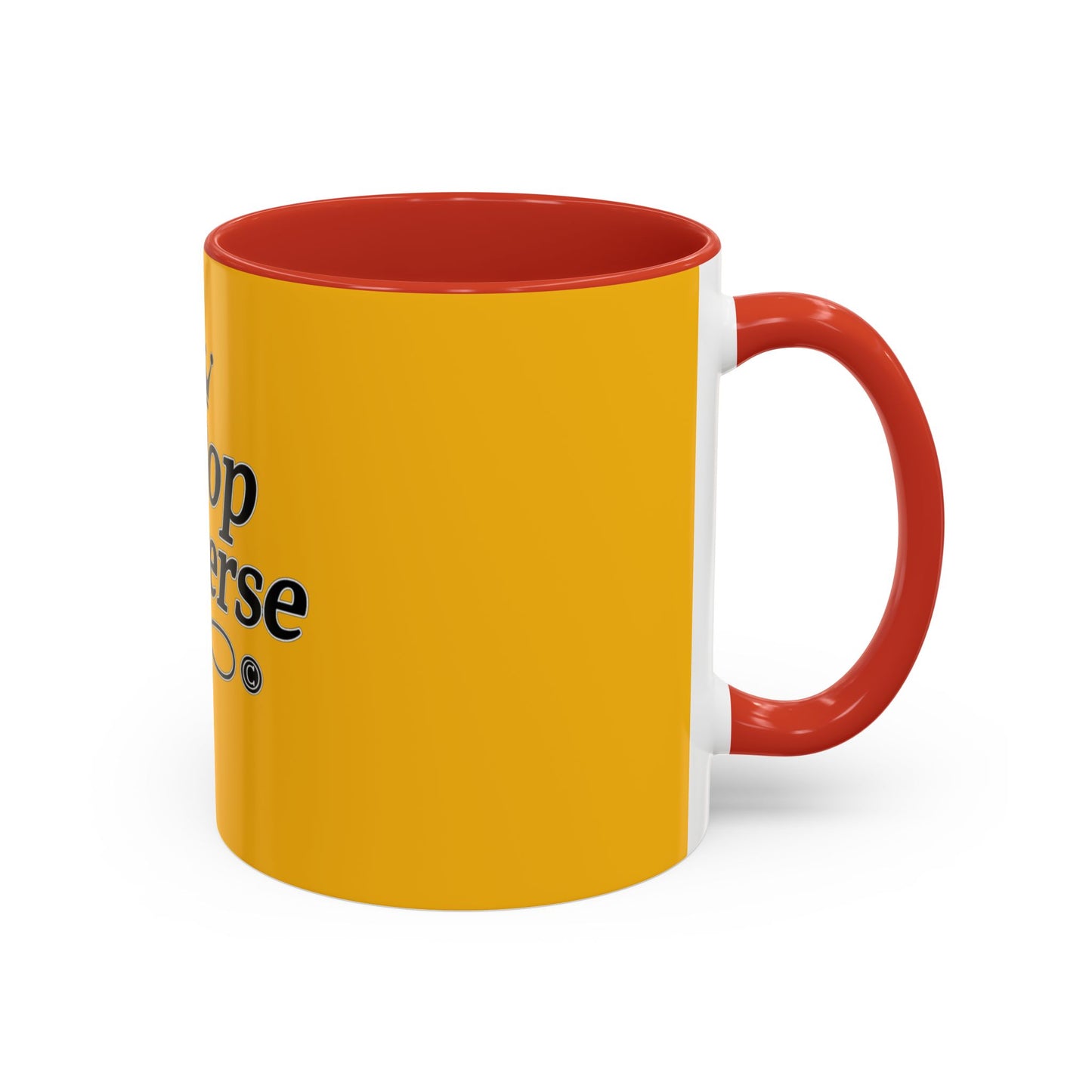 K-Pop Universe Accent Coffee Mug | Perfect for Fans, Gifts for Birthdays, Unique Collectors Item, Vibrant Yellow Mug, Black Handle Mug, K-pop universe