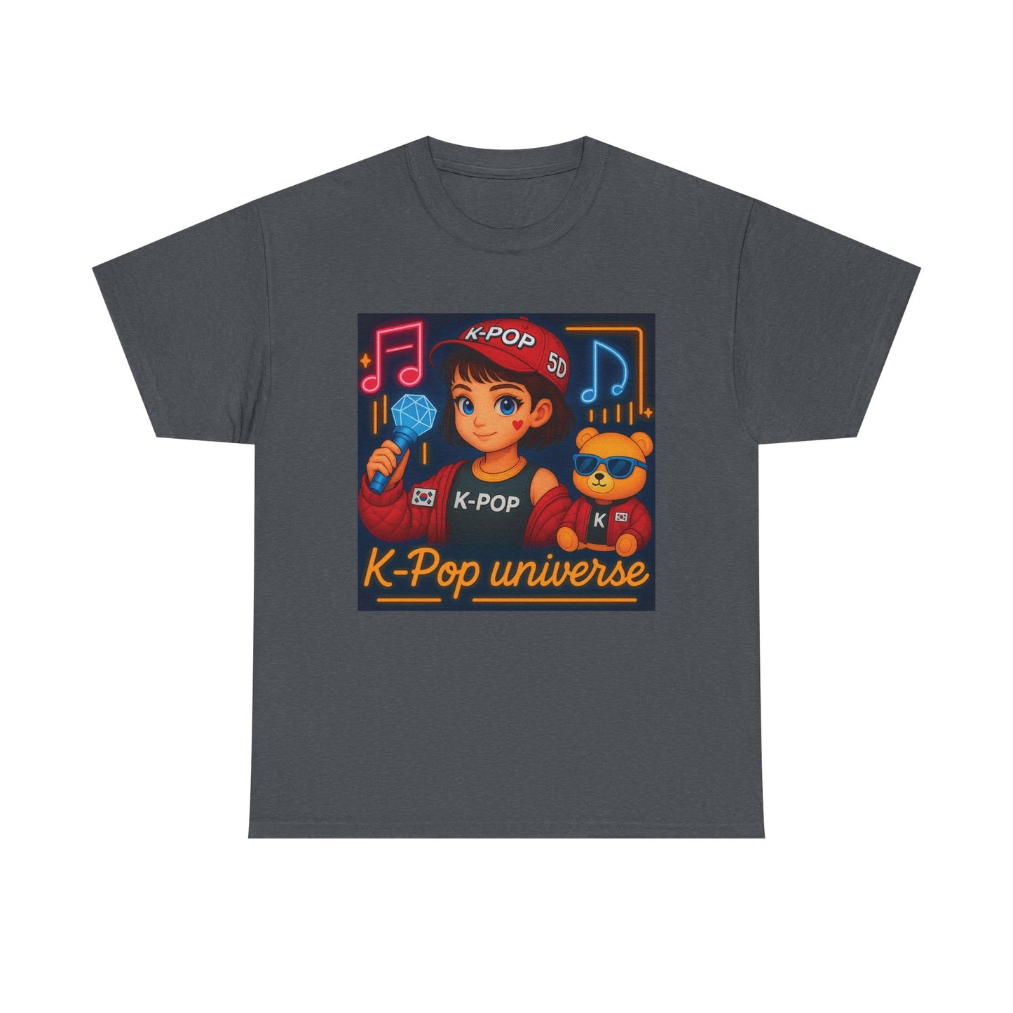 K-Pop Universe "Good Vibes Only" Graphic T-Shirt, Unisex Cotton Tee, Music Lover Gift, Concert Wear, Casual Style