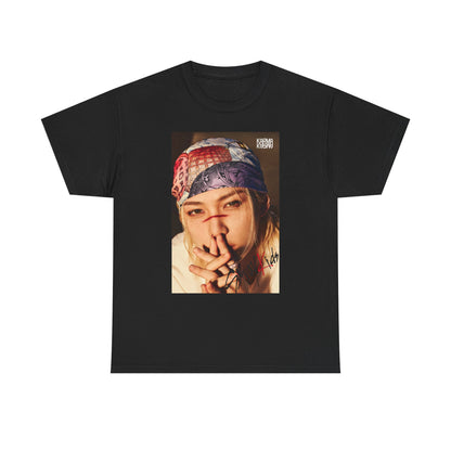 K-Pop Inspired Unisex Heavy Cotton Tee - Trendy Graphic Tee, Music Fan Shirt, Casual Wear, Gift for K-Pop Lovers
