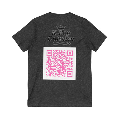 K-Pop Universe Unisex V-Neck Tee, Trendy Tee for Fans, Music Lover Apparel, Perfect for Concerts, Birthday Gift, Everyday Style