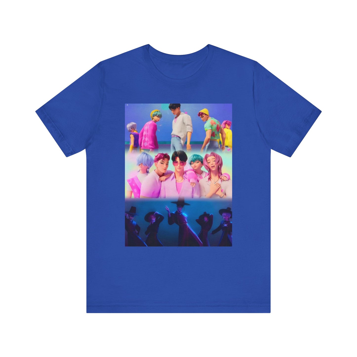 ‼️Limited edition‼️ K-Pop Inspired Unisex Jersey Tee, Perfect for Concerts, Casual Wear, Fan Apparel, Gifts for Music Lovers, Streetwear, K-pop demon hunters,Saja boys