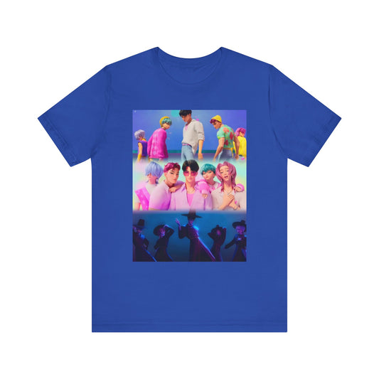 ‼️Limited edition‼️ K-Pop Inspired Unisex Jersey Tee, Perfect for Concerts, Casual Wear, Fan Apparel, Gifts for Music Lovers, Streetwear, K-pop demon hunters,Saja boys