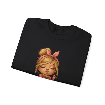 K-Pop Girl Crewneck Sweatshirt, Trendy Gift for Music Lovers, Stylish Cozy Wear, Perfect for Concerts, Fashionable Graphic Sweatshirt