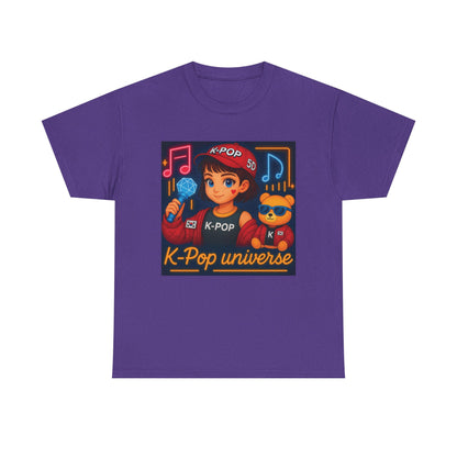 K-Pop Universe "Good Vibes Only" Graphic T-Shirt, Unisex Cotton Tee, Music Lover Gift, Concert Wear, Casual Style