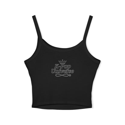 K-Pop Inspired Women's Spaghetti Strap Tank Top, Summer Fashion, Music Lover Gift, Festival Wear, Trendy Tops