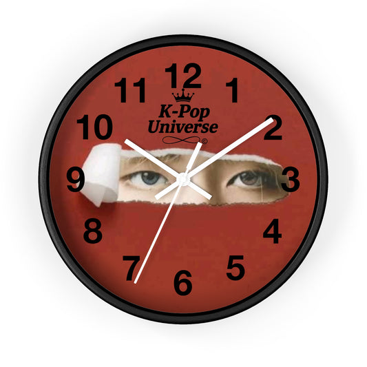 K-Pop Universe Wall Clock, K-Pop Decor, Unique Gift, Home Decoration, Music Lover Accessory, Trendy Wall Art, Kim TAEHYUNG/BTS