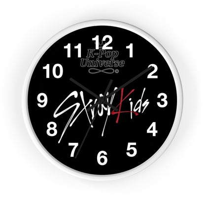 K-Pop Stray Kids Wall Clock, Unique Home Decor, Gift for Music Lovers, Cool Wall Art, Modern Timepiece, Fan Merchandise