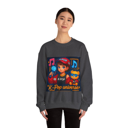 K-Pop Universe Sweatshirt, Cozy Unisex Crewneck for Fans, Perfect for Gifting, Concerts, and Everyday Wear