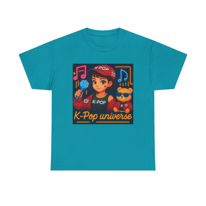 K-Pop Universe "Good Vibes Only" Graphic T-Shirt, Unisex Cotton Tee, Music Lover Gift, Concert Wear, Casual Style