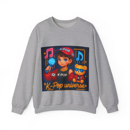 K-Pop Universe Sweatshirt, Cozy Unisex Crewneck for Fans, Perfect for Gifting, Concerts, and Everyday Wear