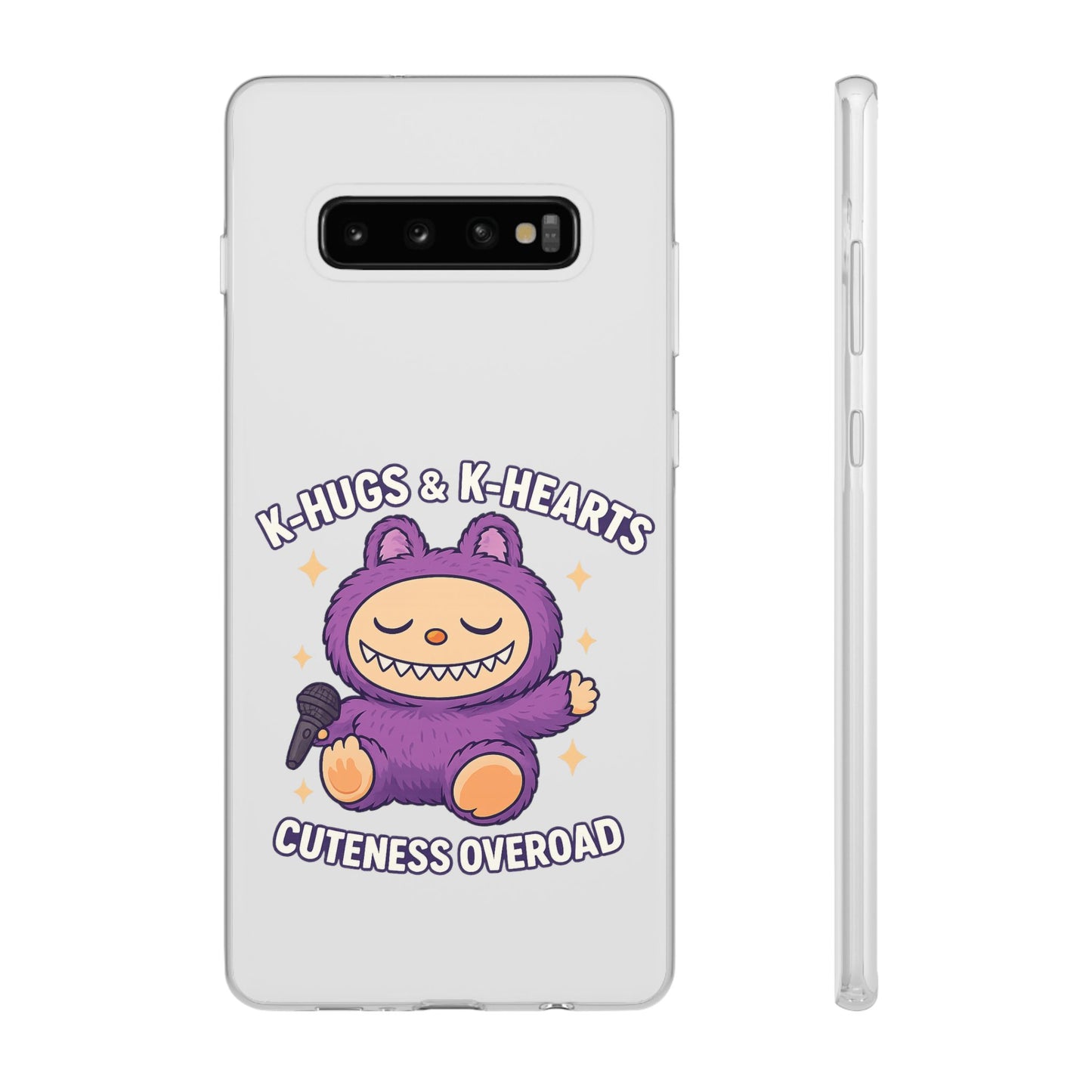 Cute K-Hugs & K-Hearts Flexi Case, Adorable Phone Case, Gift for Kids, Fun Gift, Cute Accessories, Kawaii Style Case