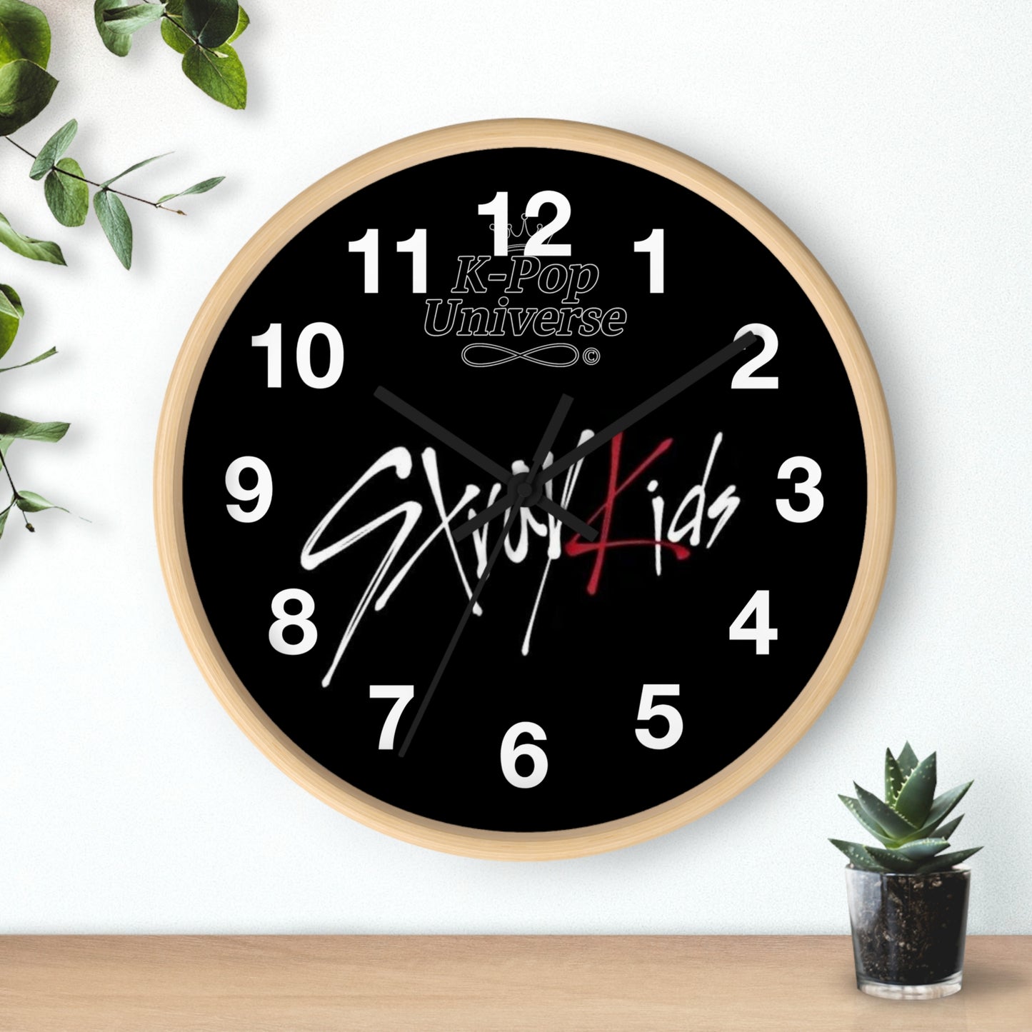 K-Pop Stray Kids Wall Clock, Unique Home Decor, Gift for Music Lovers, Cool Wall Art, Modern Timepiece, Fan Merchandise