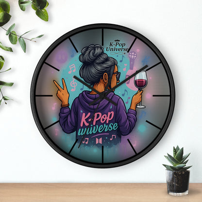 K-Pop Universe Wall Clock, Stylish Home Decor, Music Lover Gift, K-Pop Fan Accessory, Unique Wall Art, Trendy Timepiece