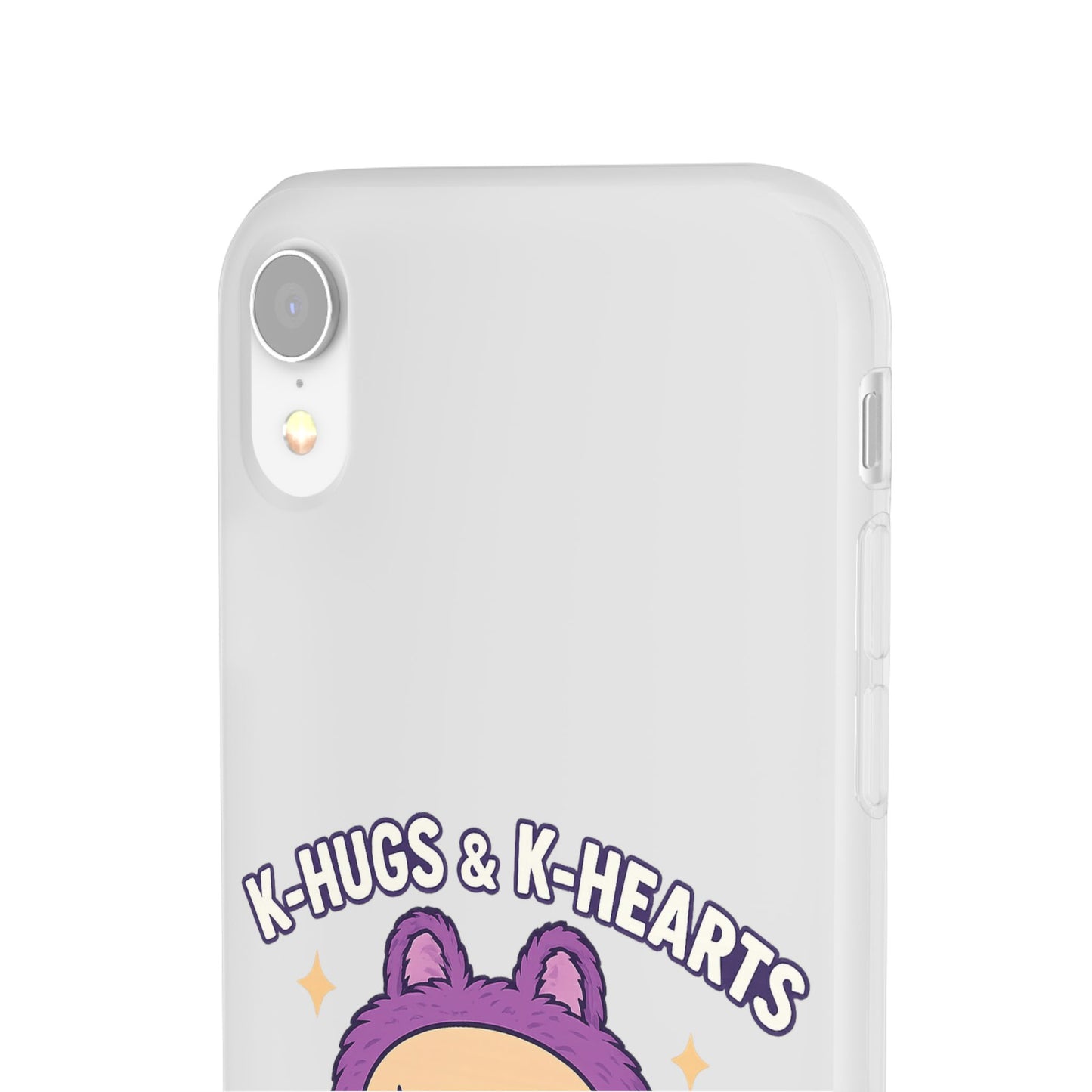 Cute K-Hugs & K-Hearts Flexi Case, Adorable Phone Case, Gift for Kids, Fun Gift, Cute Accessories, Kawaii Style Case