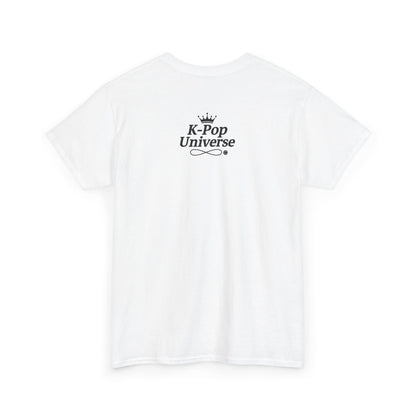 K-Pop Inspired Unisex Heavy Cotton Tee, Trendy T-Shirt, Music Lover Gift, Stylish Outfit, Casual Wear, Concert Apparel