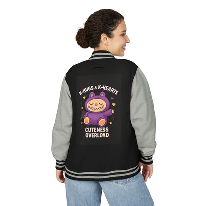 K-Pop Universe Letterman Jacket, Trendy Unisex Varsity Jacket, Cute Gift for K-Pop Fans, Stylish Casual Wear, Anime Inspired Apparel