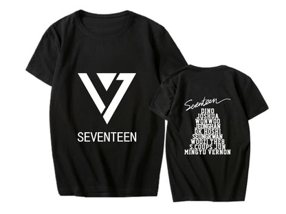 SEVENTEEN clothes Cui Shengzhe Li Zhixun with the same surrounding short sleeve T-shirt student men's and women's summer clothes, #nelvkpop #kpopuniverse