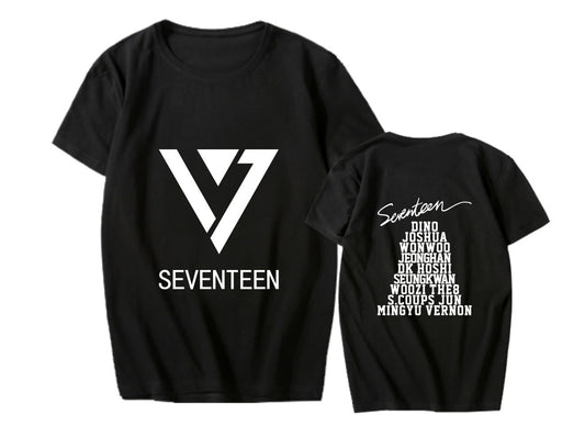 SEVENTEEN clothes Cui Shengzhe Li Zhixun with the same surrounding short sleeve T-shirt student men's and women's summer clothes, #nelvkpop #kpopuniverse