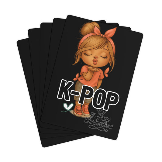 K-Pop Themed Poker Cards Set, Fun Gift for Gamers, Unique Playing Cards, K-Pop Collectible Deck, Cards for Parties and Game Nights