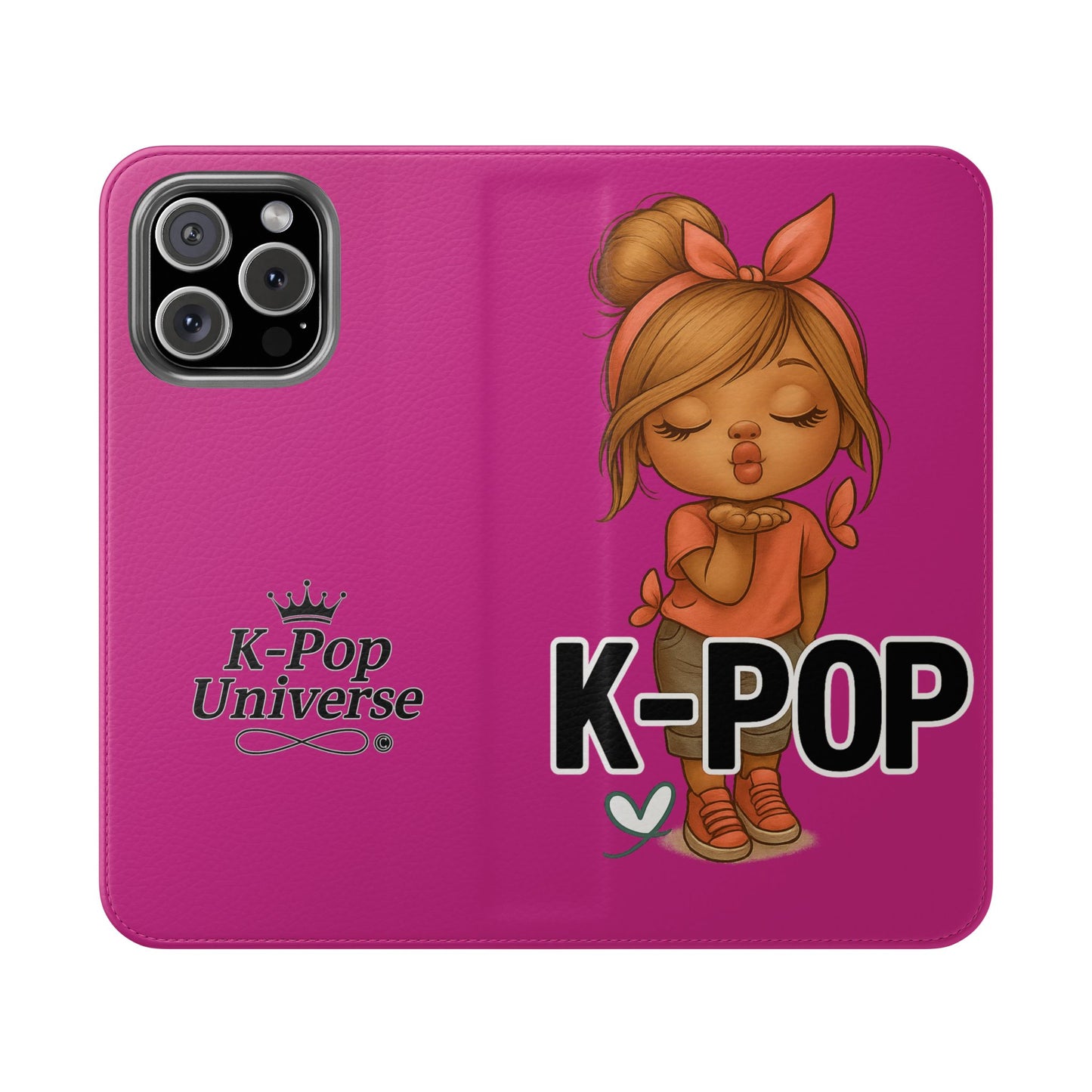 K-Pop Flip Case for Fans, Cute K-Pop Merchandise, Stylish Phone Cover, Ideal for Gifts, Birthday, Concerts, and Celebrations
