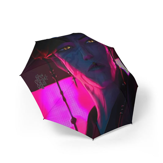 Colorful Foldable Umbrella with Art Design - Stylish Compact Travel Umbrella, Rain Gear for Art Lovers, Unique Gift for Friends, k-pop demon Hunters