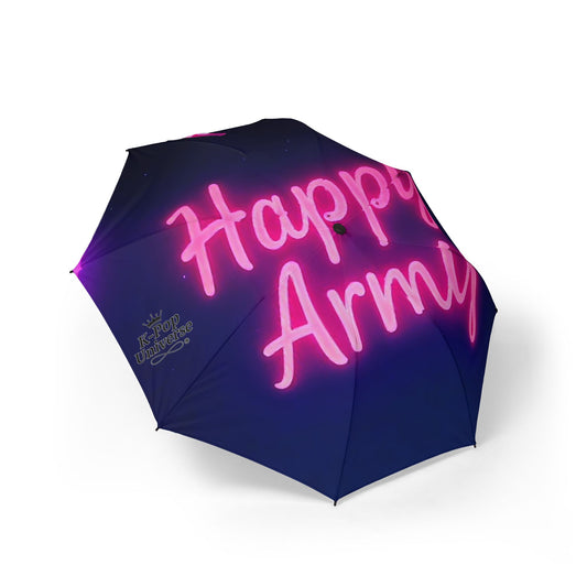 Semi-Automatic Foldable Umbrella, BTS/BTS ARMY/Happy ARMYSemi-Automatic Foldable Umbrella/BTS BTS ARMYK-Pop Universe Semi-Automatic Foldable Umbrella, Cute Aesthetic Umbrella, K-Pop Collectible, Fashionable Rain Gear, Gift for Fans,cité k-pop fans