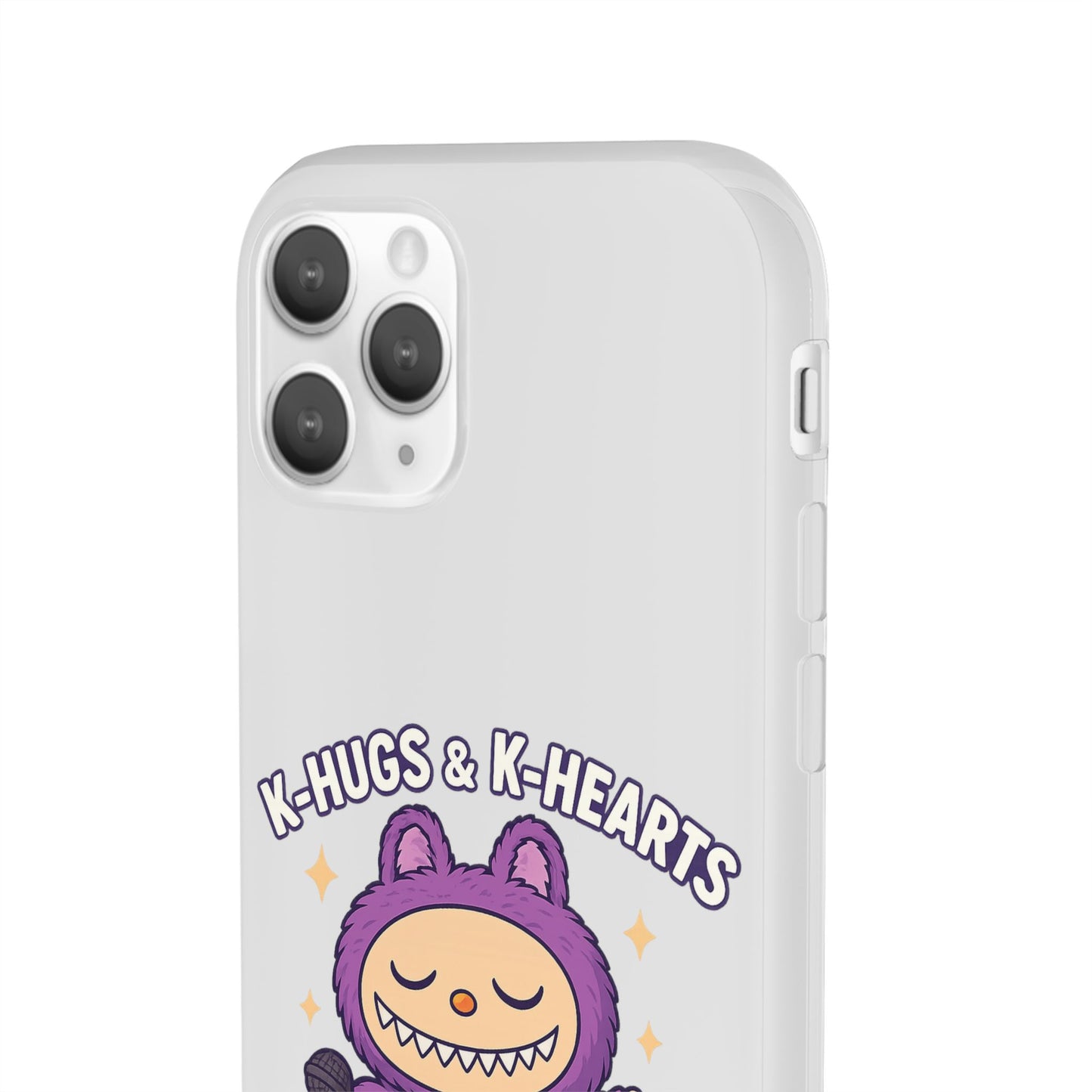 Cute K-Hugs & K-Hearts Flexi Case, Adorable Phone Case, Gift for Kids, Fun Gift, Cute Accessories, Kawaii Style Case