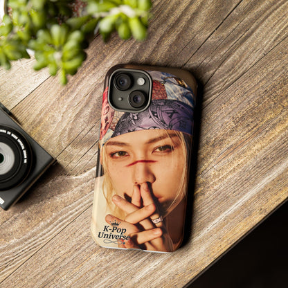K-Pop Tough Phone Case, Stylish K-Pop Accessory, Trendy Gift for Fans, Birthday Present, Unique Phone Case Design