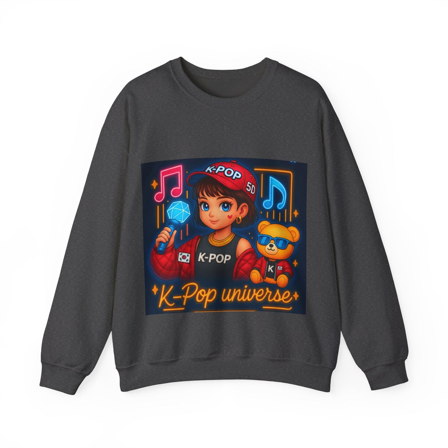 K-Pop Universe Sweatshirt, Cozy Unisex Crewneck for Fans, Perfect for Gifting, Concerts, and Everyday Wear