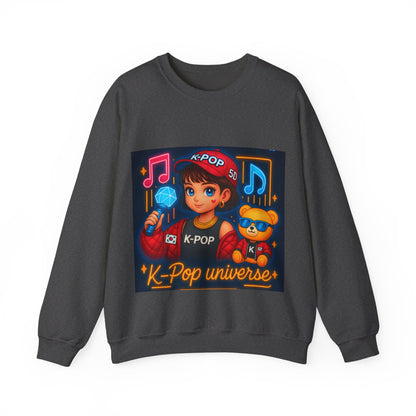 K-Pop Universe Sweatshirt, Cozy Unisex Crewneck for Fans, Perfect for Gifting, Concerts, and Everyday Wear