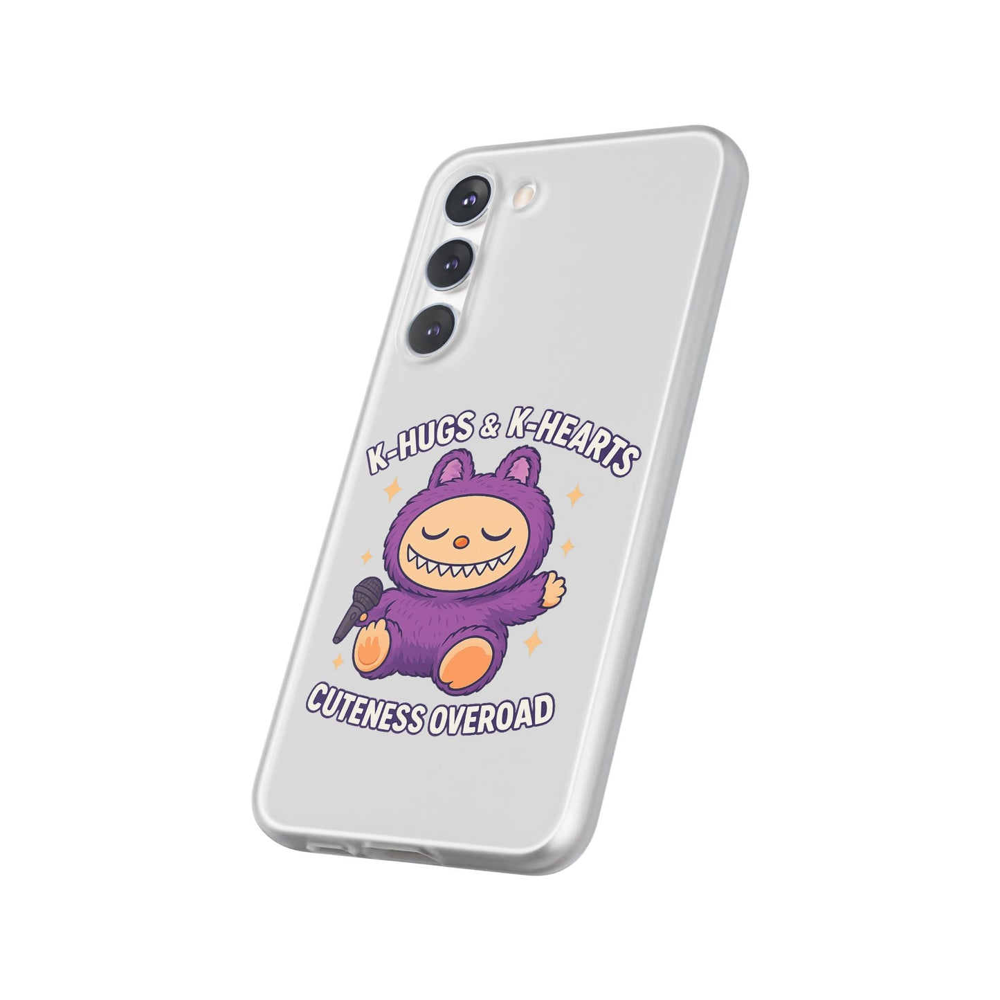 Cute K-Hugs & K-Hearts Flexi Case, Adorable Phone Case, Gift for Kids, Fun Gift, Cute Accessories, Kawaii Style Case