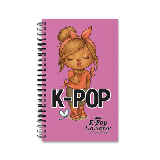 K-Pop Themed Spiral Journal for Fans, Cute Notebook, Gift for K-Pop Lovers, School Supplies, Music Inspiration