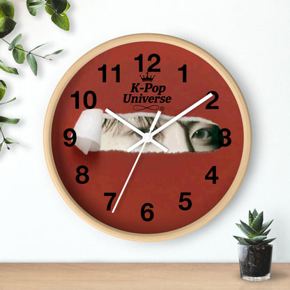 Wall Clock JK BTS/K-POPK-Pop Universe Wall Clock, K-Pop Decor, Unique Gift, Home Decoration, Music Lover Accessory, Trendy Wall Art